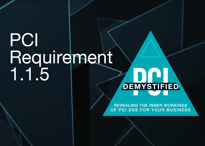 PCI DSS Requirement 1.1.5: Defining Roles and Responsibilities for Managing Network Components