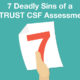 7 Deadly Sins of a HITRUST CSF Assessment